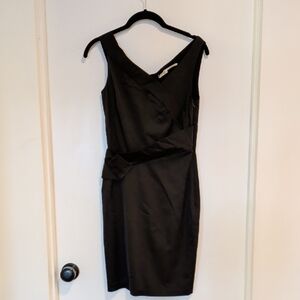 Chic Black V-Neck Mini Dress